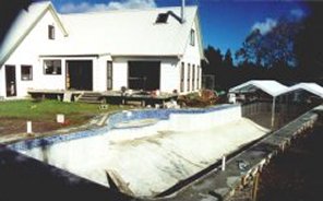 Lap Pool Under Construction